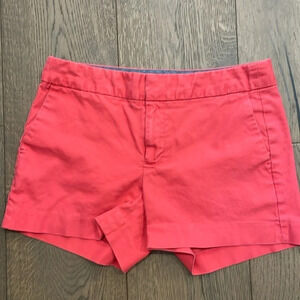 Banana Republic Hampton Fit Classic Chino Khaki Style Red Shorts Size 2